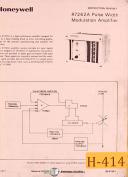 Honeywell R7262A, Pulse Width Modulation Amplifier, Instructions & Parts Manual